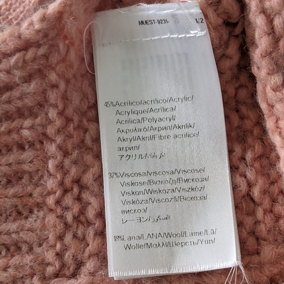 Abel & Lula Pink Cardigan With Open Side/ loated Size 4 - Picture 7 of 7
